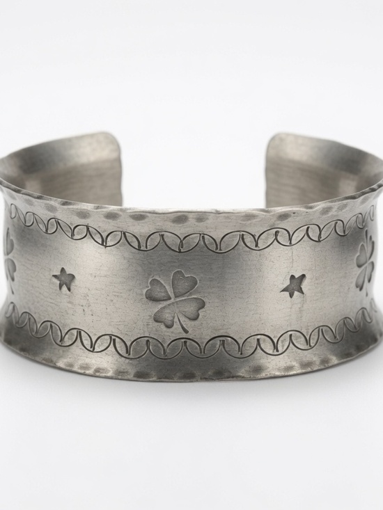 Jewelry - Vintage Danish Pewter Cuff Bracelet – Scandinavian Heirloom Piece
